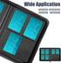Turquoise Trading Card Binder with Sleeves, Durable and Waterproof, 288 Card Storage Capacity