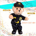 14 Inch Singing Dancing Police Teddy Bear Playing Bad Boys What You Gonna Do Song Musical Interactive Stuffed Animal