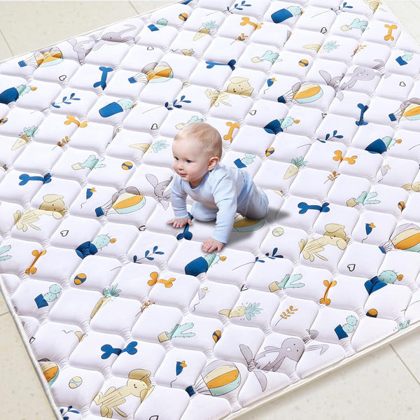 Baby Play Mat 71" X 59", Premium Thicken Foam One-Piece Crawling Mat,