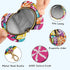PYBUG Candy Round Pacifier Storage Case, Polyester & TPU Lined with Hook Buckle, Pacifier Container Box for Baby