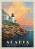 MyPuzzle Acadia National Park: Lighthouse, Premium 500 Piece Jigsaw Puzzle for Adults