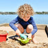 Set 5 18 HABA Sand Toys Basic - Piece Bundle with Plastic Pail, Sieve, Mold, Scoop and Sifting Shovel Sized just