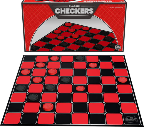 Goliath Checkers - Classic Game with Interlocking Checkers and Folding Board (Amazon Exclusive)