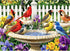 500 Pieces Puzzle for Adults,Birds Bath Flower Fence Puzzle,Recycled Cardboard Animals Jigsaw