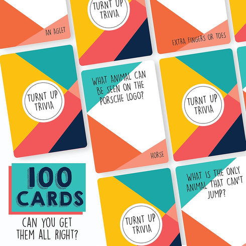 Turnt Up Trivia Card Games for Adults, Call Bell Trivia Games for Family and Friends