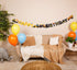Construction Birthday Party Supplies Banner | Baby Boy Toddler Kids Birthday Truck Decorations, 8-feet Long