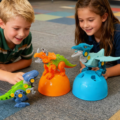 VANNYVANYA Take Apart Dinosaur Toys, Dinosaur Toys for Boy Girl STEM Construction Assembly Toy, Ideal for Christmas