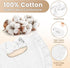 6-Pack Oiomniv Muslin Baby Bibs, Bandana Drool Bibs Soft Cotton Adjustable Unisex Newborn, Toddler for Drooling