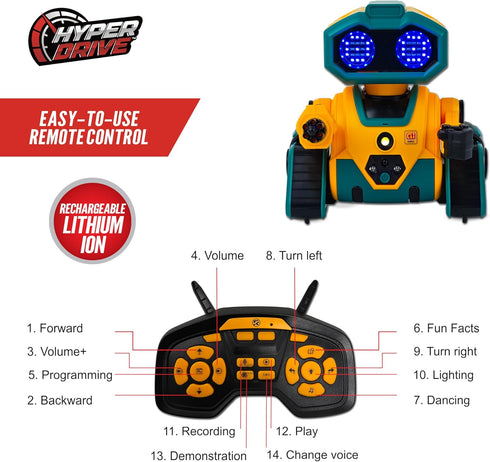 Hyper Drive Programming Smart-Bot Coding Robot Kit for Kids STEM Robotics Toy with Easy for Beginners Build, Code