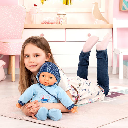 Bayer Design Hello Interactive Baby Doll - Boy Doll with Functions, 46 cm