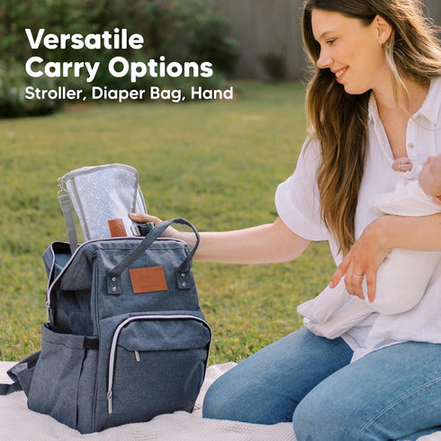 KeaBabies Portable Diaper Changing Pad - Waterproof Travel Changing Mat for Baby, Foldable Diaper Clutch, Detachable
