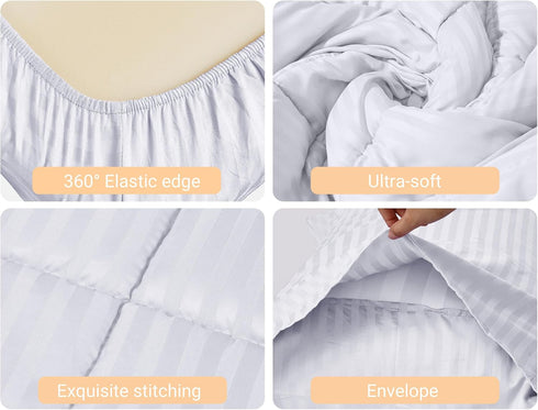 Set 4 Set ZPECC Toddler Bedding - Piece Hypoallergenic Baby Crib Bedding for Boys and Girls, Includes Toddler