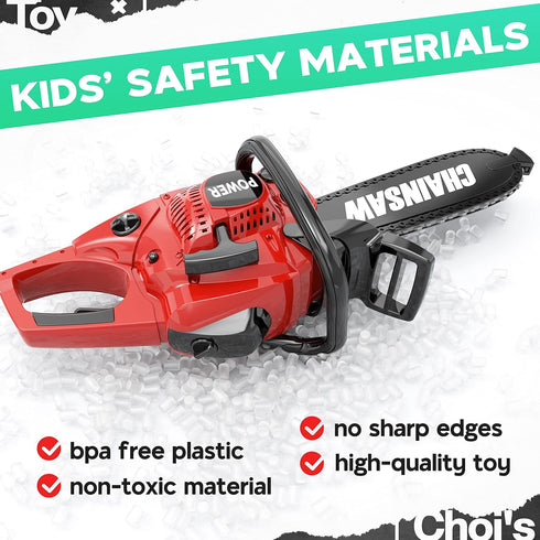Set Set 3 4 5 6 7 8 Toy Choi's Toy Chainsaw - Chainsaw Toy for Kids Power Tool with Realistic Sound, Pretend Play Kids
