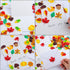 Elcoho 600 Pieces Self-Adhesive Foam Fall Stickers, Thanksgiving Leaf Decals for Autumn Party Decoration