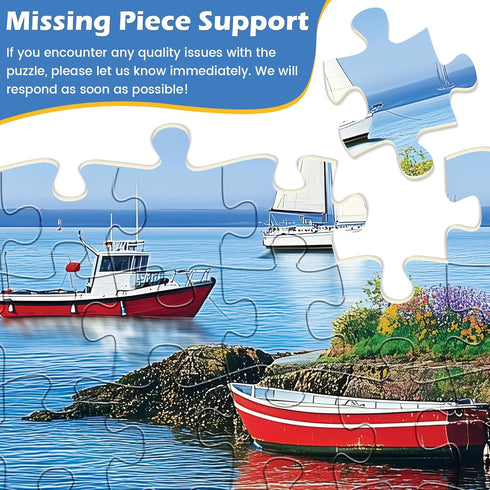WSCXSC 2 Pack 500 500 500 Pieces Puzzle for Adults,Beach Jigsaw Puzzles Pieces City Building Puzzles Scenery Puzzle
