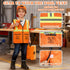 Set Set 3-5 Kids Tool Bench with Electric Drill & Vest, Kids Tool Toddler Workbench Transformable Kid Tools Box