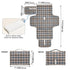 CHUROUSY Brown Plaid Checkered Portable Diaper Changing Pad with Wipes Holder, Geometric Gingham Foldable Baby Diaper