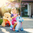 EVERICH TOY Unicorn Bouncy Horses, Inflatable Plush Hopping Toy for Toddlers, Outdoor & Indoor Bouncy Animals Gift