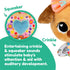 LAMAZE Lovey The Pug Clip On Toy - Baby Sensory Toys for Stroller or Car - Developmental Stroller and Car Seat Toys - includes Clip for On-The-Go Stroller or Car Seat Play - Ages 0 Months and Up