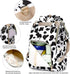 Xunteny Backpack Cow Print Baby Diaper Bag for Girls Boys, Waterproof Large Maternity Nappy Bags for Mom