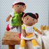 HABA Snug Up Soft Doll Mason - 11.5" Soft Boy Doll with Black Hair, Machine Washable