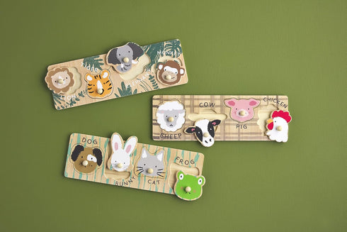 Mud Pie Children's Knob Puzzle - Safari