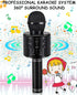 Kids Karaoke Microphone for Ages 3-12, Birthday Gifts for 5-12 Year Old Girls & Boys, Fun Toys for Teens - Black