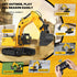 1:18 11-Channel 100-Min 2026 6-12 Metal RC Excavator Toy for Kids | Remote Control Construction Vehicle with Water