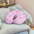 Drnuikhe Rainbow Unicorn Nursing Pillow Slipcover Covers Soft Comfortable Pillowcase for Nursing Pillow Stretchy