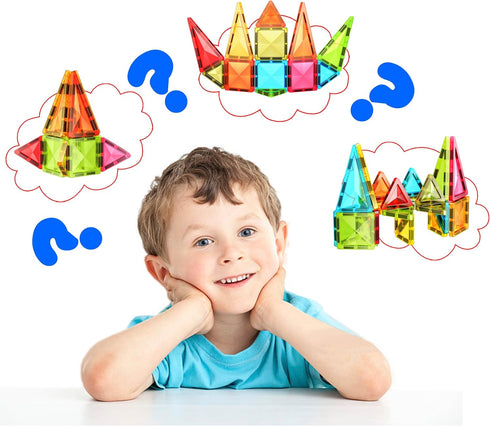 24pc Set 3 PTM24 PicassoTiles Magnetic Tile Mini Diamond Magnetic Building Blocks Travel Size STEM Educational