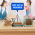 Neliblu Bird Houses to Paint for Kids - 12 Pc Wooden Plywood Set, Durable Material, Educational Fun, Child-Safe Crafts