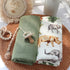 LifeTree Muslin Swaddle Blankets Neutral, Baby Washcloths Safari Animals Swaddling Wrap Nursery Receiving Blanket