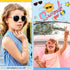 48 Pcs Sand Art Bracelets for Kids, Clear Plastic Bracelets with 5 Mini Funnels for Sand Art Crafts and Party Favors