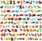 Nicunom 125 Pack Animal Erasers for Kids, Mini 3D Puzzle Desk Pets for Classroom Party Favors