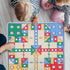 NUOBESTY Flying Chess Playmat - Educational Flying Checker Board Game Carpet for Kids
