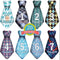 Baby Monthly and Holiday Milestone Sticker Ties by TurtleSurfers - 20 Different Designs for Baby Boys