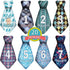 Baby Monthly and Holiday Milestone Sticker Ties by TurtleSurfers - 20 Different Designs for Baby Boys