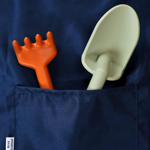 BLUE GINKGO Toddler Gardening Tools Set, Silicone Beach Toys, Outdoor Baby Gardening Set (Green)