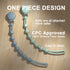 Pack 4 (0-6m) Cuddle Campus Silicone Pacifier Clip Holder with One Piece Design,Soft Flexible Binky Clips with Texture