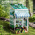 TYCOLE Set 1077 8-12 Flower House Building with LED Lights, PCS City Greenhouse Building Block Toy, Garden House