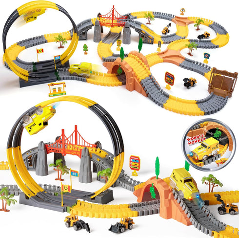 OR OR TU Toys for Boys 5-7, Race Track for Toddlers 3-5,