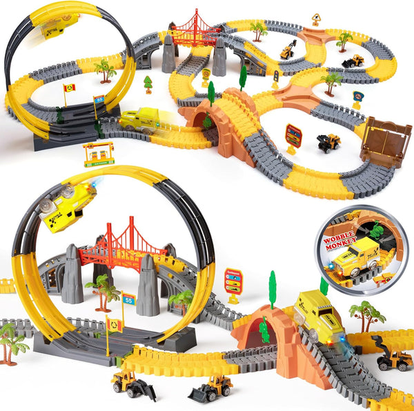 OR OR TU Toys for Boys 5-7, Race Track for Toddlers 3-5,