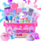 inksbui Confetti Slime Kit, Sparkling, Glimmer, Crunchy, Foam, Jelly Cubes Slime, Stress