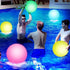3 Otters 4PCS Light Up Beach Balls, 12" Glow Pool Balls with Remote Control for Kids Summer Parties