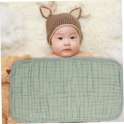 LIFKOME 100% Set 6pcs Cotton Burp Cloths Soft Muslin Baby Washcloths Newborn Girls Boys Towels for Face Drool Sweat
