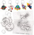 Baker Ross Ltd Solar System Super Shrink Keyrings, Arts and Crafts for Kids, Pack of 8