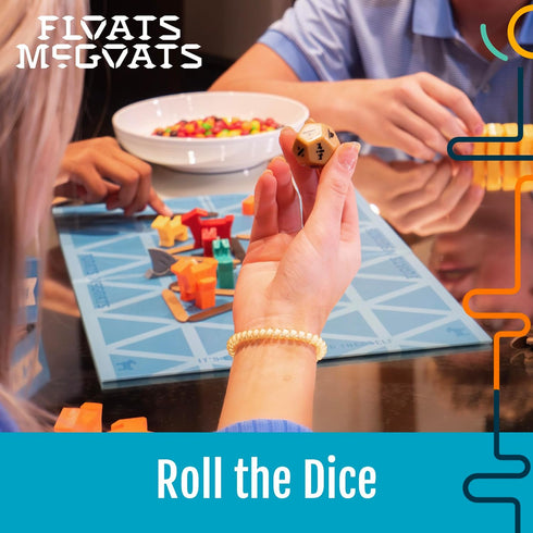 2-4 10+ Hootenanny Games Floats McGoats Board Game | Build a Raft & Save Your Goats | Perfect for Family Games |