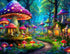 Majestic Value Brand 500 Piece Adult Puzzle of a Mystical Mushroom Fantasy