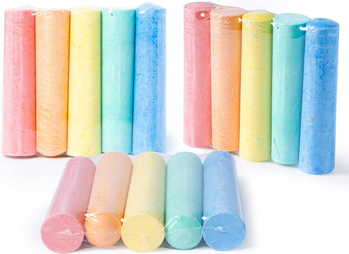 150 Set 30 Packs, 5 JOYIN Pcs Sidewalk Chalk in Colors, Giant Box Non-Toxic Jumbo Washable Chalk for Outdoor Art Play