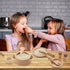 WHOHOLL Wooden Toys Play Kitchen Accessories - Montessori Toys for Toddlers, Play Dishes & Food Playset for Kids
